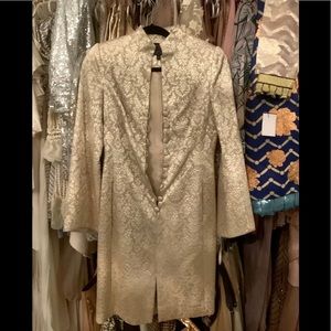 60s tunic champagne dress